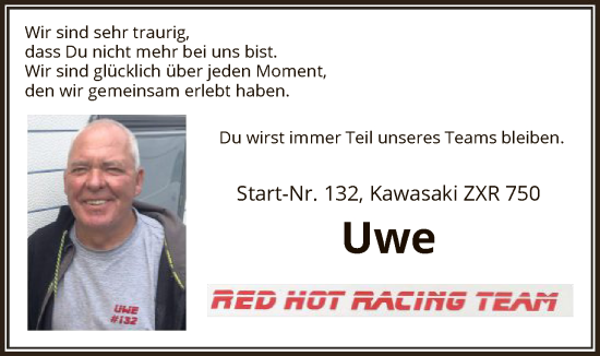 Traueranzeige von Uwe Seelhoff von SYKS