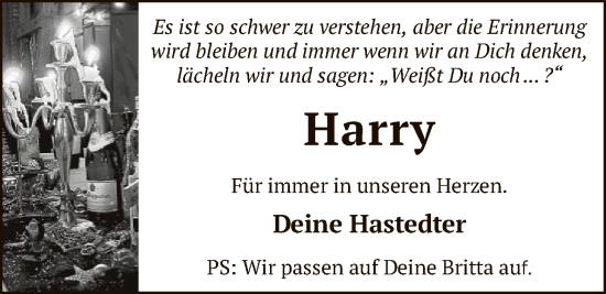 Traueranzeige von Harry Gödecke von SYKR