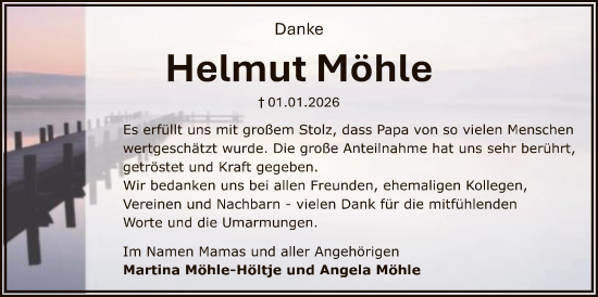 Traueranzeige von Helmut Möhle von SYKS